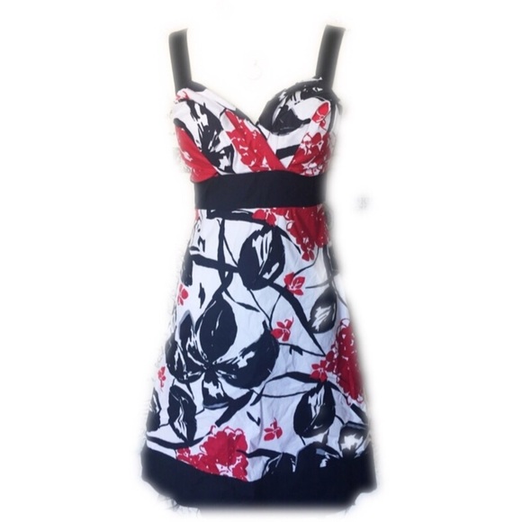 Speechless Rockabilly Vintage Cotton Floral Print Summer Dress - Picture 2 of 14